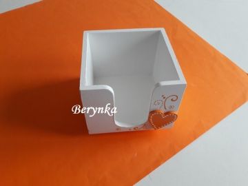 Krabička na poznámkové bločky se srdíčkem