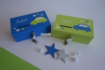 Dřevěná pokladničkaa