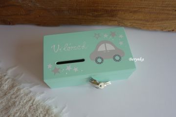 Pokladnička se zámečkem