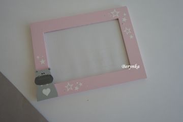 Dřevěný fotorámeček v nordic stylu