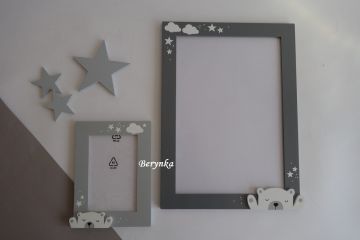 Dřevěný fotorámeček v nordic stylu