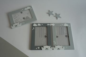 Dřevěný fotorámeček v nordic stylu