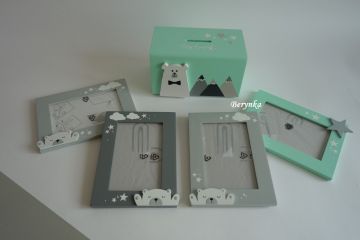 Dřevěný fotorámeček v nordic stylu