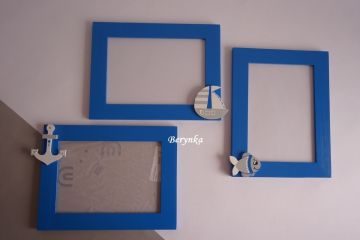 Dřevěné dekorace - s rybičkou a lodičkami