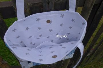 Nákupní látková taška s ovocem