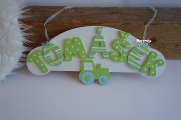 Jmenovka s traktorem