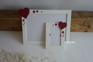 Svatební bedýnka se srdíčky