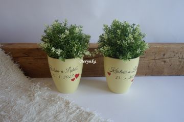 Svatební bedýnka se srdíčky