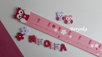 Dětský metr se sovičkou