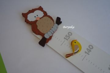 Dětský metr se sovičkou