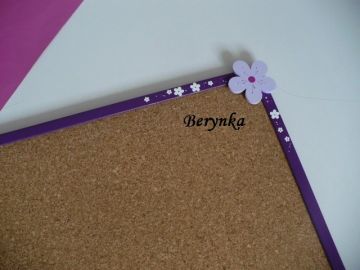 Dřevěné dekorace - fialová