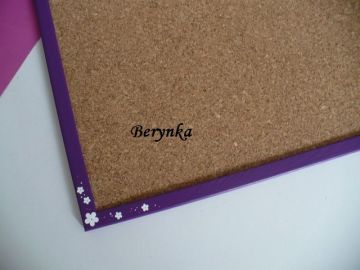 Dřevěné dekorace - fialová