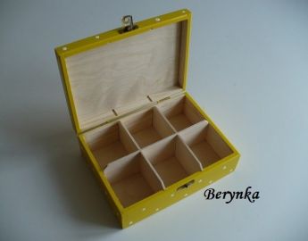 Dřevěné dekorace - žlutá