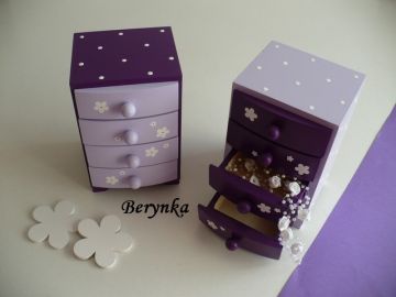 Šperkovnice se 4 šuplíčky