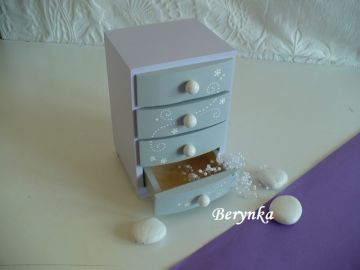 Šperkovnice se 4 šuplíčky