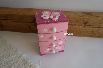 Šperkovnice se 4 šuplíčky