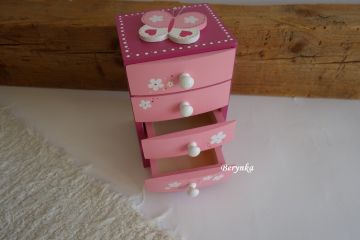 Šperkovnice se 4 šuplíčky