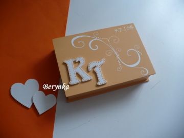 Svatební krabička s monogramem