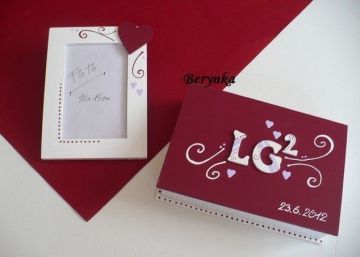 Svatební krabička s monogramem