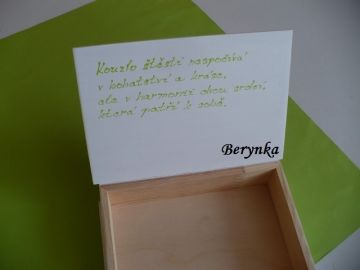 Svatební krabička s monogramem