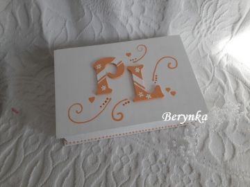 Svatební krabička s monogramem