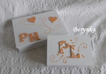 Svatební krabička s monogramem