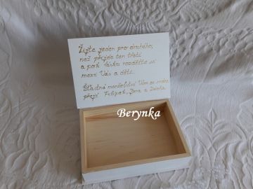 Svatební krabička s monogramem