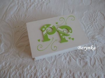 Svatební krabička s monogramem