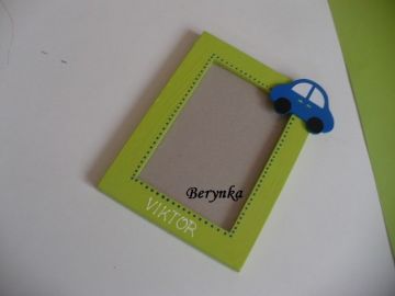 Dřevěné dekorace - modro-zelené