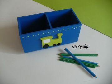 Dřevěné dekorace - modro-zelené