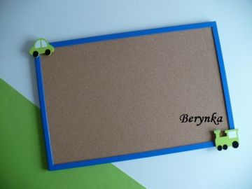 Dřevěné dekorace - modro-zelené