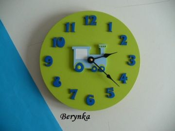 Dřevěné dekorace - modro-zelené