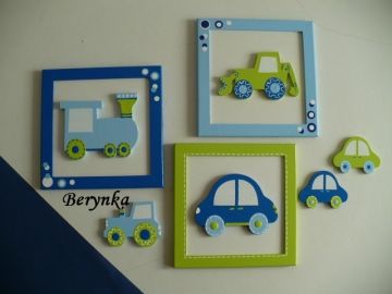 Dřevěné dekorace - kolečka