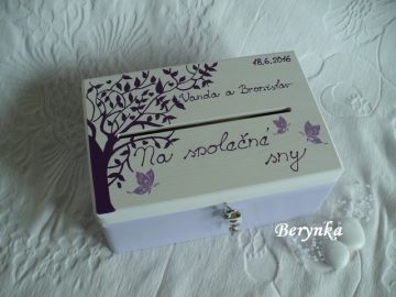 Svatební bedýnka se stromem - podle oznámení