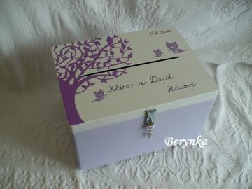Svatební bedýnka se stromem - podle oznámení