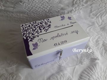 Svatební bedýnka se stromem - podle oznámení
