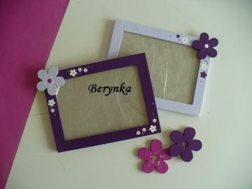 Dřevěné dekorace - světlá fialová