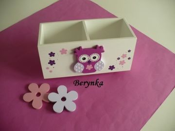 Dřevěné dekorace - světlá fialová