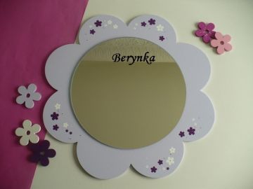 Dřevěné dekorace - světlá fialová