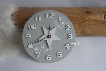 Hodiny s hvězdičkou - kulaté/čtvercové