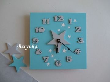 Hodiny s hvězdičkou - kulaté/čtvercové