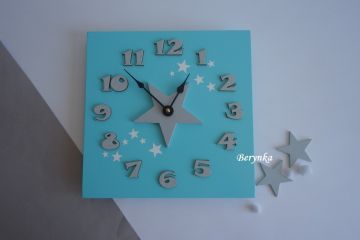 Hodiny s hvězdičkou - kulaté/čtvercové