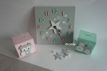 Hodiny s hvězdičkou - kulaté/čtvercové