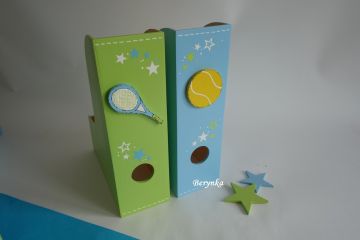 Dřevěný šanon - tenisový