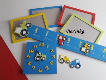 Dřevěné dekorace - s traktorem