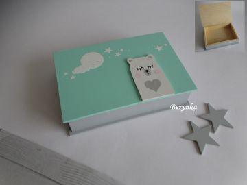 Krabička s medvídkem v nordic stylu