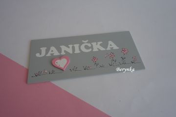 Růžovo-šedé s méďou