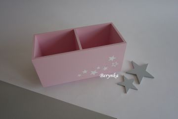 Dřevěné dekorace s hvězdičkami