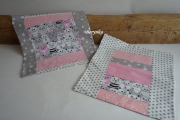 Patchworková bavlněná deka s minky - barvy na přání