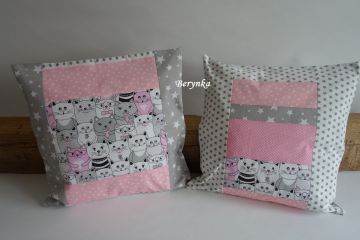 Patchworková bavlněná deka s minky - barvy na přání